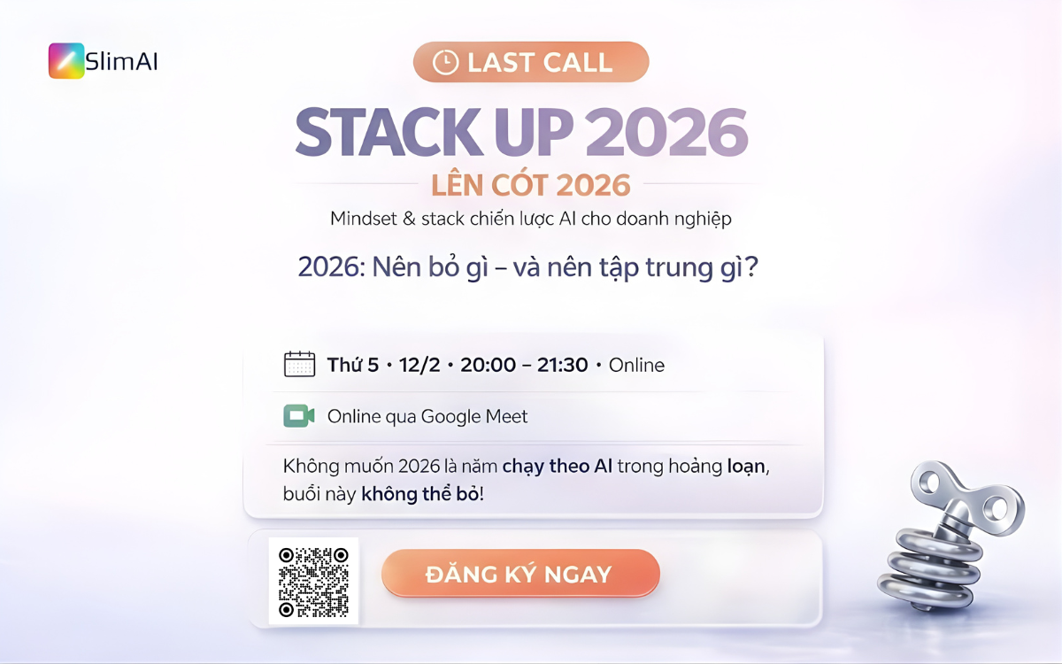 Webinar Stackup 2026 của SlimCRM
